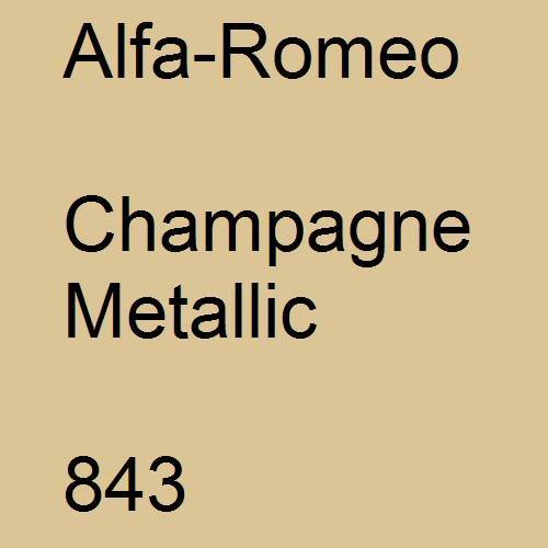 Alfa-Romeo, Champagne Metallic, 843.